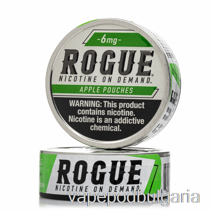 Vape 10000 Дръпки Rogue Nicotine Pouches - Apple 6mg (5-pack)